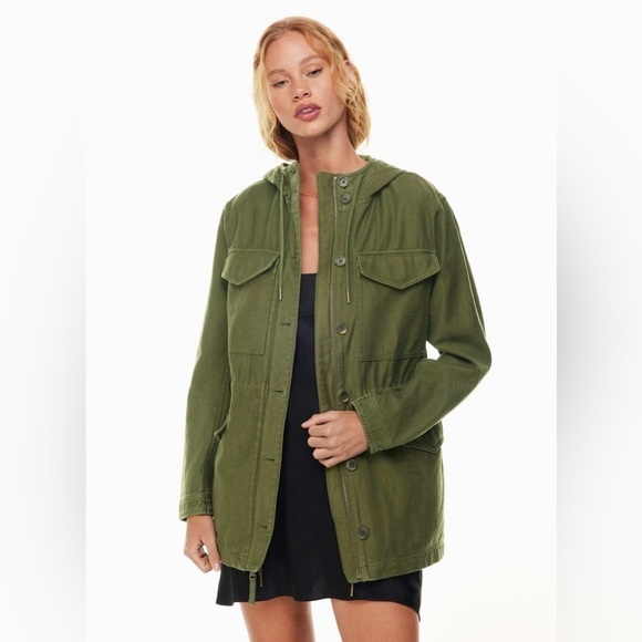 Aritzia Jackets & Blazers - Aritzia Sunday Best Ranger Hooded Jacket In Olive Green  Size Small Utility